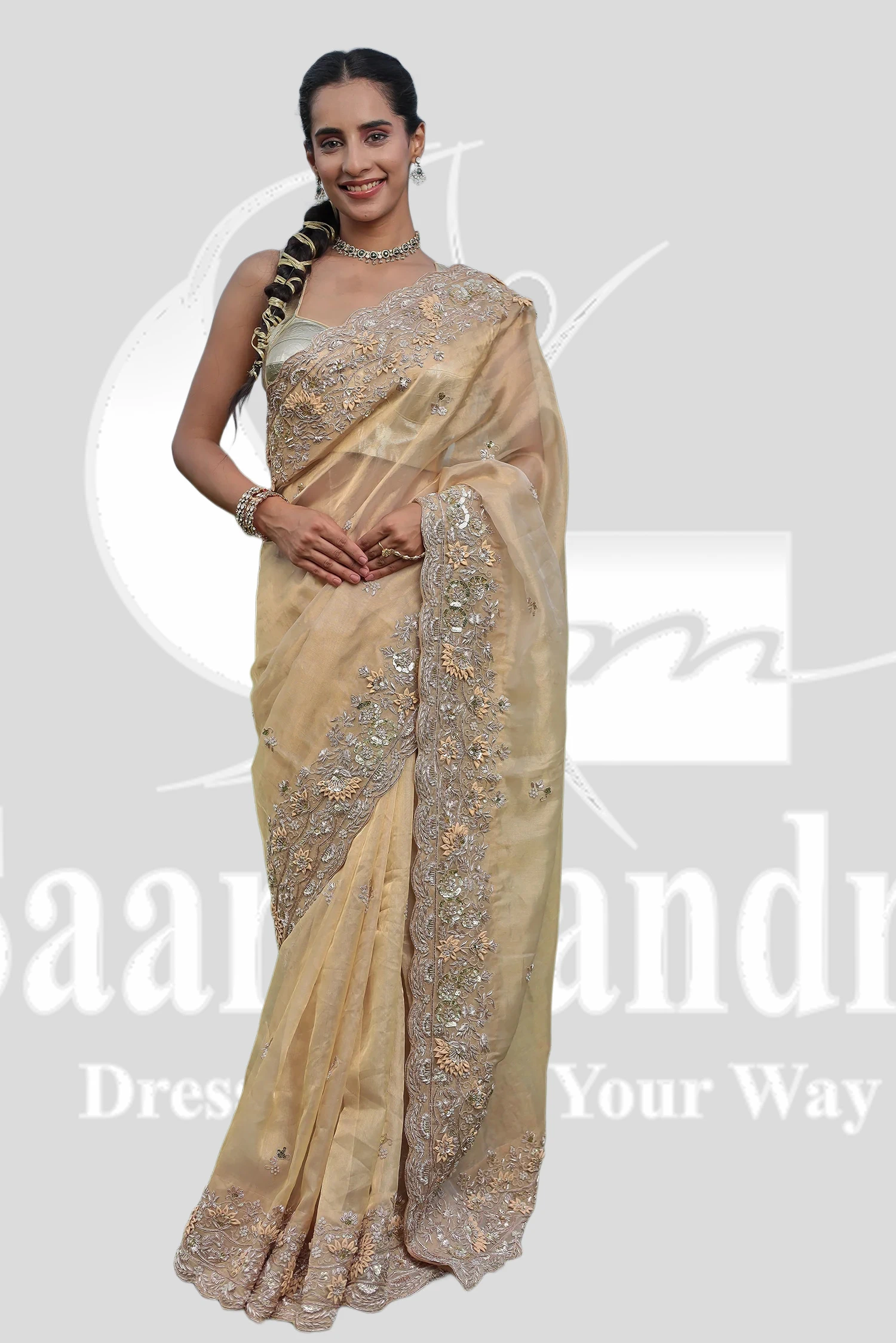 Bridal Saree Design 1